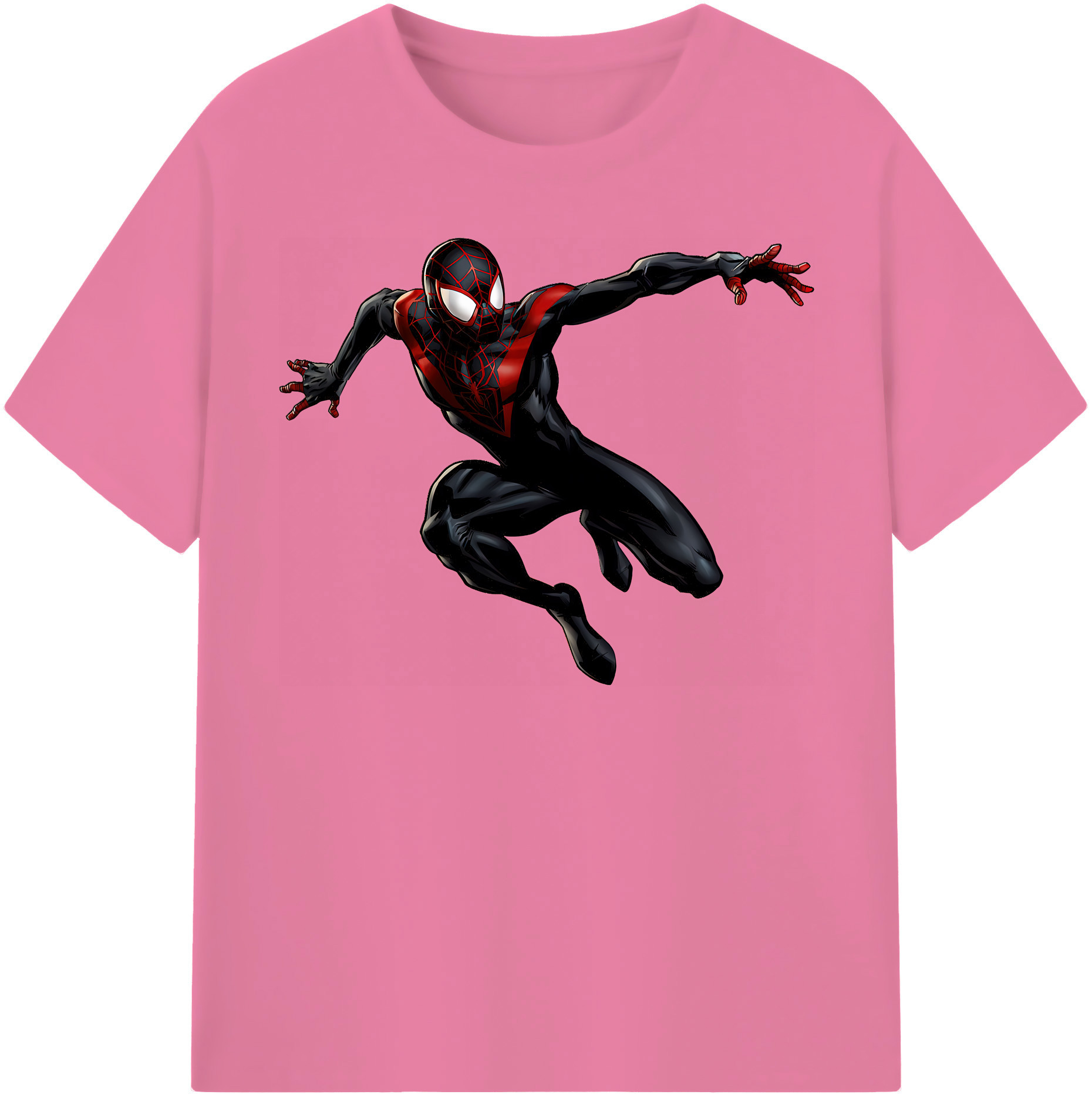 （画像用） Spider Man スパイダーマン 綿100％半袖Tシャツ（フロントプリント）